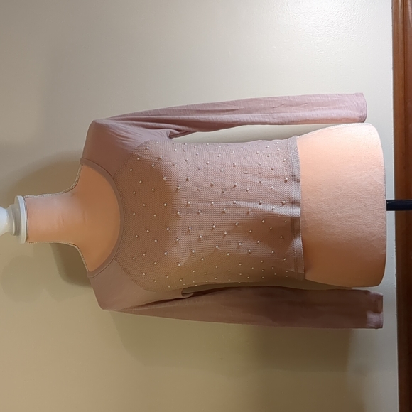 American Eagle Outfitters Tops - American Eagle Outfitters Pink Top with pearl accents, Women's XS